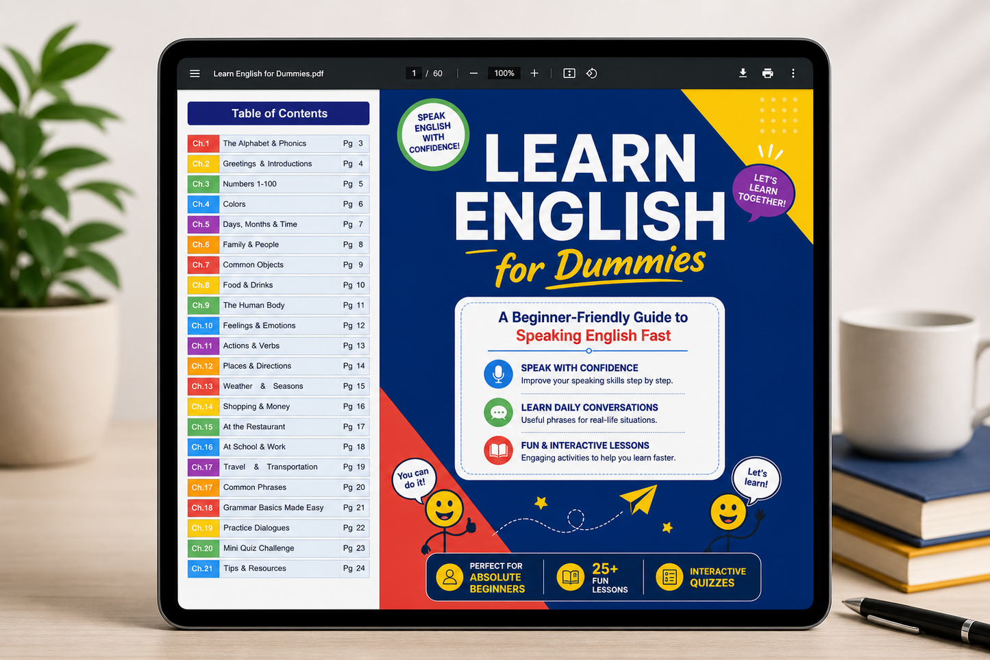 Learn English For Dummies: The Ultimate Beginner-Friendly Guide to Speaking, Reading & Understanding English Fast